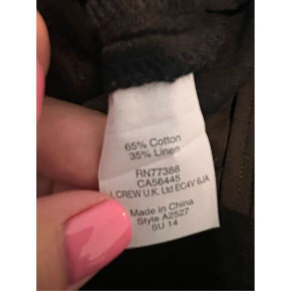 NWT Jcrew Womens Black Linen Shorts Size 2 - Picture 4 of 4